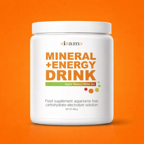 Mineral+Energy Drink- Aromă de mere